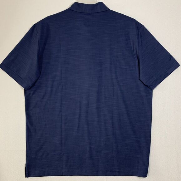 Callaway Golf Polo Shirt Men L Blue Collared Embroidered Logo Opti Dri Perform - Picture 2 of 10